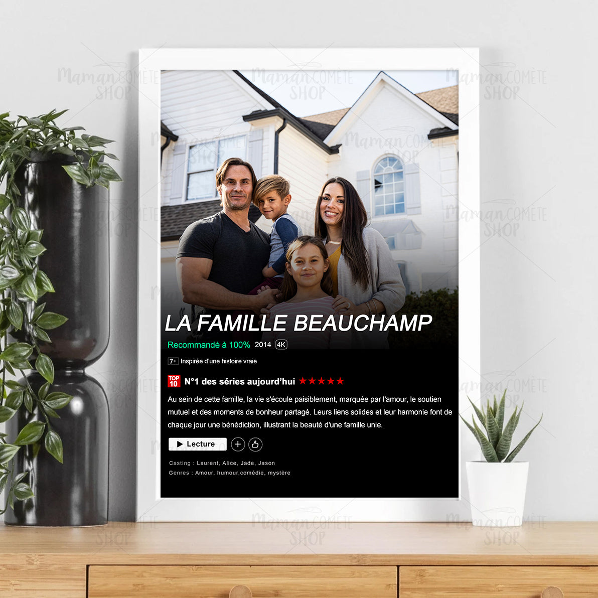 Affiche Netflix Personnalisable